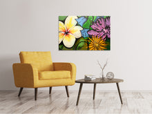 Laden Sie das Bild in den Galerie-Viewer, Leinwandbild Graffiti Flowers