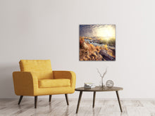 Laden Sie das Bild in den Galerie-Viewer, Leinwandbild Sonnenaufgang am Fluss