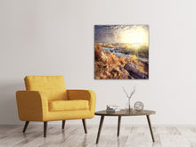Laden Sie das Bild in den Galerie-Viewer, Leinwandbild Sonnenaufgang am Fluss