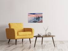 Laden Sie das Bild in den Galerie-Viewer, Leinwandbild Felsen in der Brandung