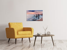 Laden Sie das Bild in den Galerie-Viewer, Leinwandbild Felsen in der Brandung