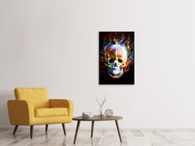 Laden Sie das Bild in den Galerie-Viewer, Leinwandbild Psychedelic Skull