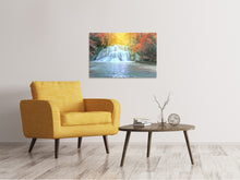 Laden Sie das Bild in den Galerie-Viewer, Leinwandbild Wasserfall im Licht