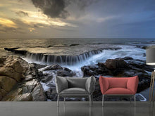 Laden Sie das Bild in den Galerie-Viewer, Fototapete Abendstimmung am Meer