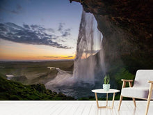 Laden Sie das Bild in den Galerie-Viewer, Fototapete Abendstimmung am Wasserfall