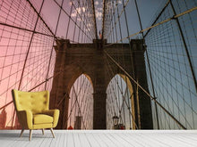 Laden Sie das Bild in den Galerie-Viewer, Fototapete Brooklyn Bridge Close up