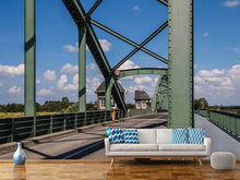 Laden Sie das Bild in den Galerie-Viewer, Fototapete Brücke in Stahlkonstruktion