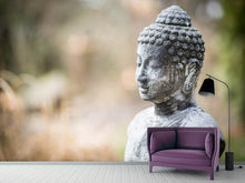 Laden Sie das Bild in den Galerie-Viewer, Fototapete Buddha aus Stein