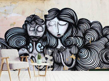 Laden Sie das Bild in den Galerie-Viewer, Fototapete Das Pärchen an der Wand
