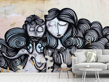 Laden Sie das Bild in den Galerie-Viewer, Fototapete Das Pärchen an der Wand