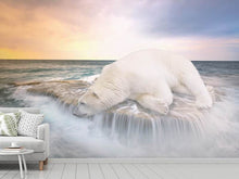 Laden Sie das Bild in den Galerie-Viewer, Fototapete Der Eisbär und das Meer