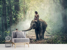 Laden Sie das Bild in den Galerie-Viewer, Fototapete Der Elefant bei der Arbeit
