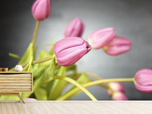 Laden Sie das Bild in den Galerie-Viewer, Fototapete Der Tulpenstrauss in rosa