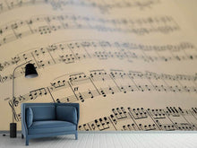 Laden Sie das Bild in den Galerie-Viewer, Fototapete Die Musiknoten