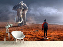 Laden Sie das Bild in den Galerie-Viewer, Fototapete Fantasie Mammute