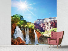 Laden Sie das Bild in den Galerie-Viewer, Fototapete Fantastischer Wasserfall
