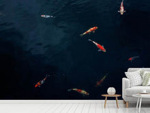 Laden Sie das Bild in den Galerie-Viewer, Fototapete Fische im Teich
