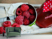 Laden Sie das Bild in den Galerie-Viewer, Fototapete Frische Himbeeren