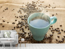 Laden Sie das Bild in den Galerie-Viewer, Fototapete Heisser Kaffee