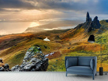 Laden Sie das Bild in den Galerie-Viewer, Fototapete Idyllische Berglandschaft