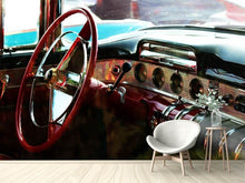 Laden Sie das Bild in den Galerie-Viewer, Fototapete Interieur eine Oldtimers