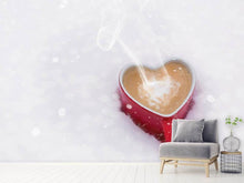 Laden Sie das Bild in den Galerie-Viewer, Fototapete Kaffee und Liebe