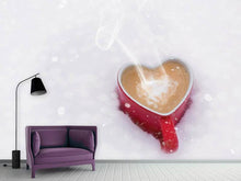 Laden Sie das Bild in den Galerie-Viewer, Fototapete Kaffee und Liebe
