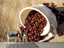 Laden Sie das Bild in den Galerie-Viewer, Fototapete Kaffeebohnen in der Tasse