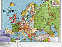 Laden Sie das Bild in den Galerie-Viewer, Fototapete Karte Europa