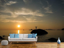 Laden Sie das Bild in den Galerie-Viewer, Fototapete Liebe den Sonnenuntergang am Meer