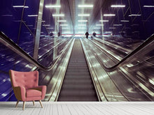 Laden Sie das Bild in den Galerie-Viewer, Fototapete Moderne Rolltreppen