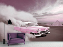 Laden Sie das Bild in den Galerie-Viewer, Fototapete Oldtimer im Wüstensand