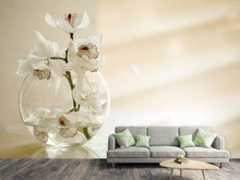 Laden Sie das Bild in den Galerie-Viewer, Fototapete Orchidee im Glas