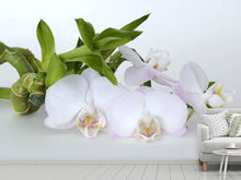 Laden Sie das Bild in den Galerie-Viewer, Fototapete Orchidee und Bambus