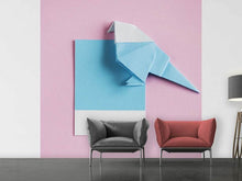 Laden Sie das Bild in den Galerie-Viewer, Fototapete Origami Vogel