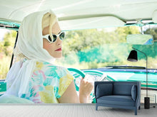 Laden Sie das Bild in den Galerie-Viewer, Fototapete Retro Lady