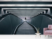 Laden Sie das Bild in den Galerie-Viewer, Fototapete Rolltreppe abwärts