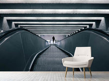 Laden Sie das Bild in den Galerie-Viewer, Fototapete Rolltreppe abwärts