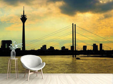 Laden Sie das Bild in den Galerie-Viewer, Fototapete Skyline im Abendlicht
