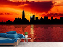 Laden Sie das Bild in den Galerie-Viewer, Fototapete Skyline NYC  in der Abenddämmerung
