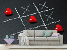 Laden Sie das Bild in den Galerie-Viewer, Fototapete Tic tac toe Liebe
