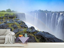 Laden Sie das Bild in den Galerie-Viewer, Fototapete Über dem Wasserfall
