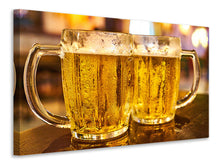 Laden Sie das Bild in den Galerie-Viewer, Leinwandbild 2 Biergläser