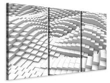 Laden Sie das Bild in den Galerie-Viewer, Leinwandbild 3-teilig 3D-Elemente
