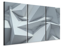Laden Sie das Bild in den Galerie-Viewer, Leinwandbild 3-teilig 3D-Kristallo