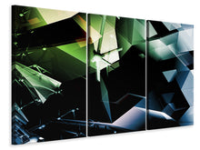 Laden Sie das Bild in den Galerie-Viewer, Leinwandbild 3-teilig 3D-Polygon