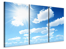 Laden Sie das Bild in den Galerie-Viewer, Leinwandbild 3-teilig Am Himmel
