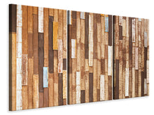 Laden Sie das Bild in den Galerie-Viewer, Leinwandbild 3-teilig Designholz