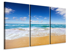 Laden Sie das Bild in den Galerie-Viewer, Leinwandbild 3-teilig Die Gezeiten und das Meer