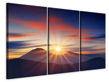 Laden Sie das Bild in den Galerie-Viewer, Leinwandbild 3-teilig Märchenhafte Landschaft